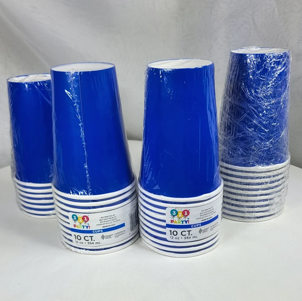 152pc Royal Blue Birtbday Celebrate Party Pack